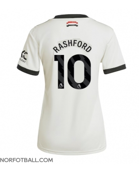 Billige Fotballdrakt Manchester United Marcus Rashford #10 Replika Tredjedrakt Dame 2024-25 Kortermet